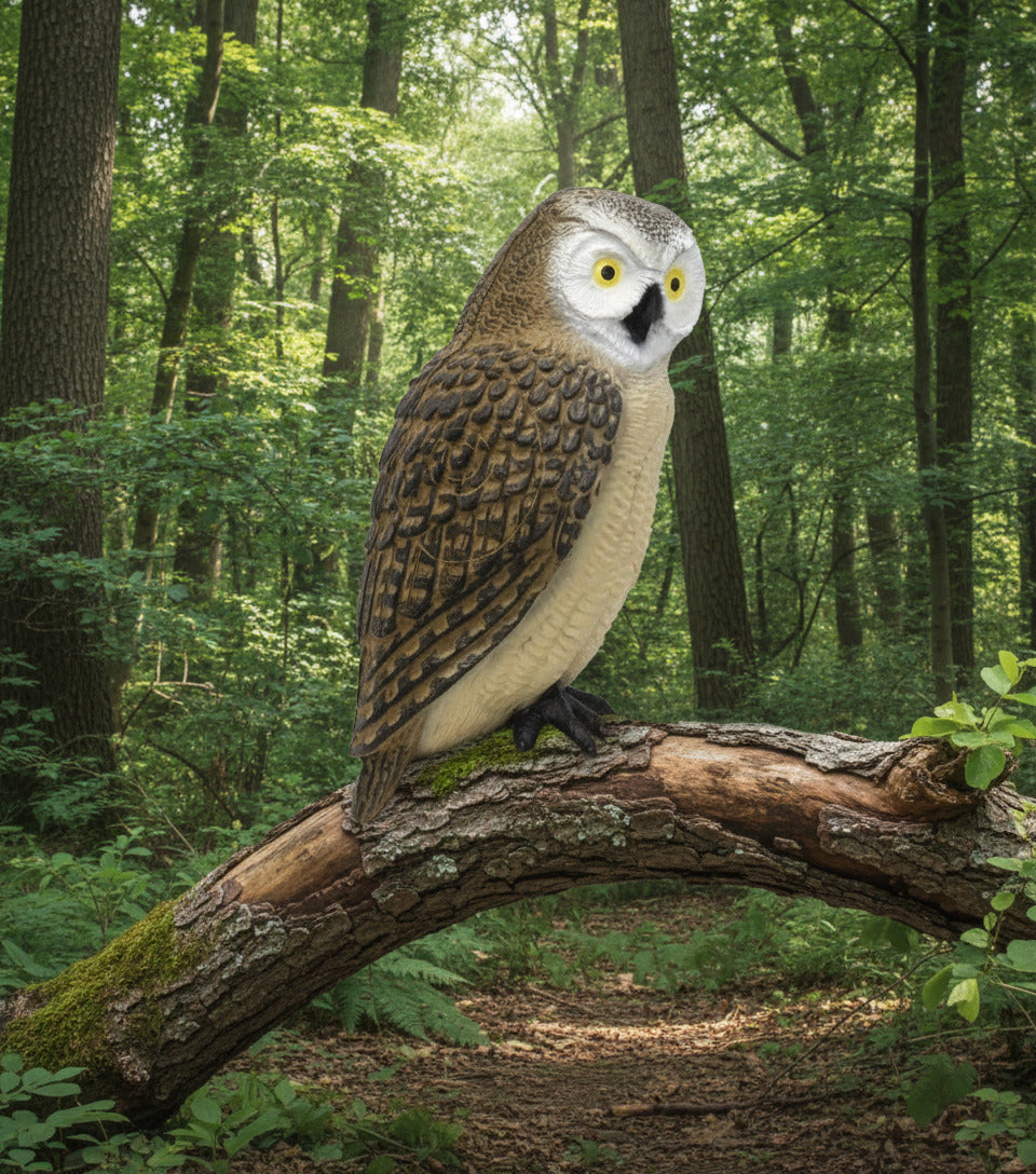 3D TARGET OWL SCREECH BROWN - GROUP 4 - L23cm H40cm