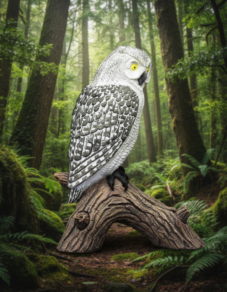 3D TARGET OWL SCREECH WHITE - GROUP 4 - L23cm H40cm