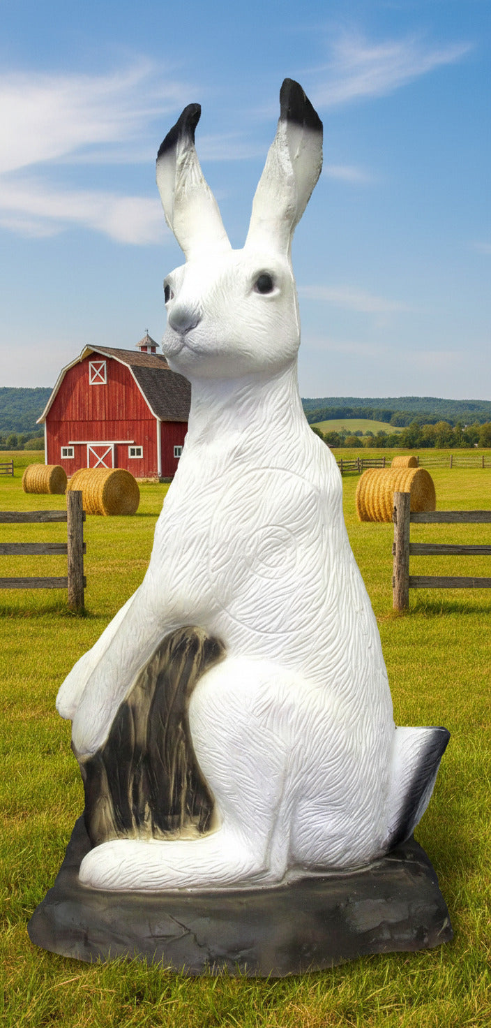 3D TARGET HARE WHITE - GROUP 4 - L30cm H77cm