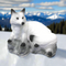 SRT TARGETS 3-D FOX BEDDED WHITE - GROUP 3 - L67cm H50cm