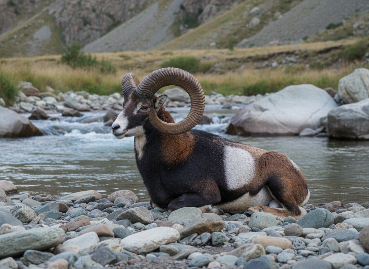 SRT TARGETS 3-D MUFLON BEDDED - GROUP 2 - L105cm H62cm