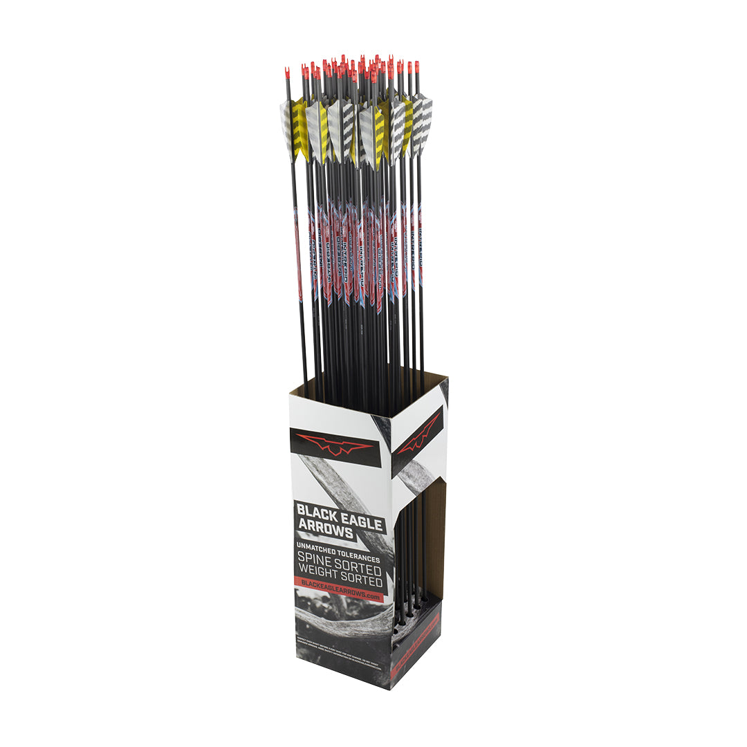 Black Eagle Arrow Carbon Feather Fletched Intrepid | Unit 36