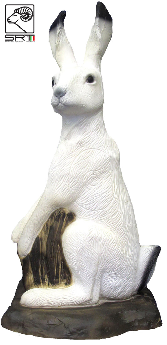 3D TARGET HARE WHITE - GROUP 4 - L30cm H77cm