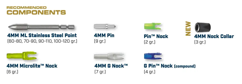 Easton Avance 4 mm Arrow Shaft (12‑pack)