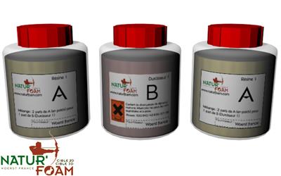 NATUR FOAM TARGETS 3-D REPAIR KIT