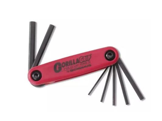 BONDHUS GORILLA GRIP FOLD UP METRIC TIP 1.5MM > 6MM ALLEN SET