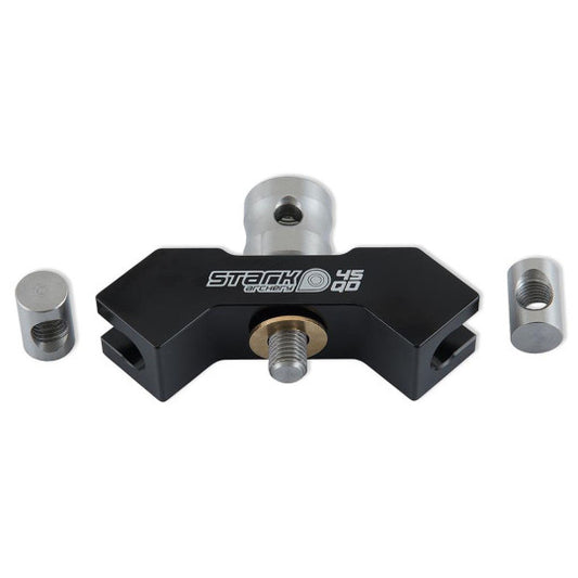 STARK ARCHERY 45 QD - ALU QUICK DETACH 5/16  45° X 0°  BLACK V-BAR